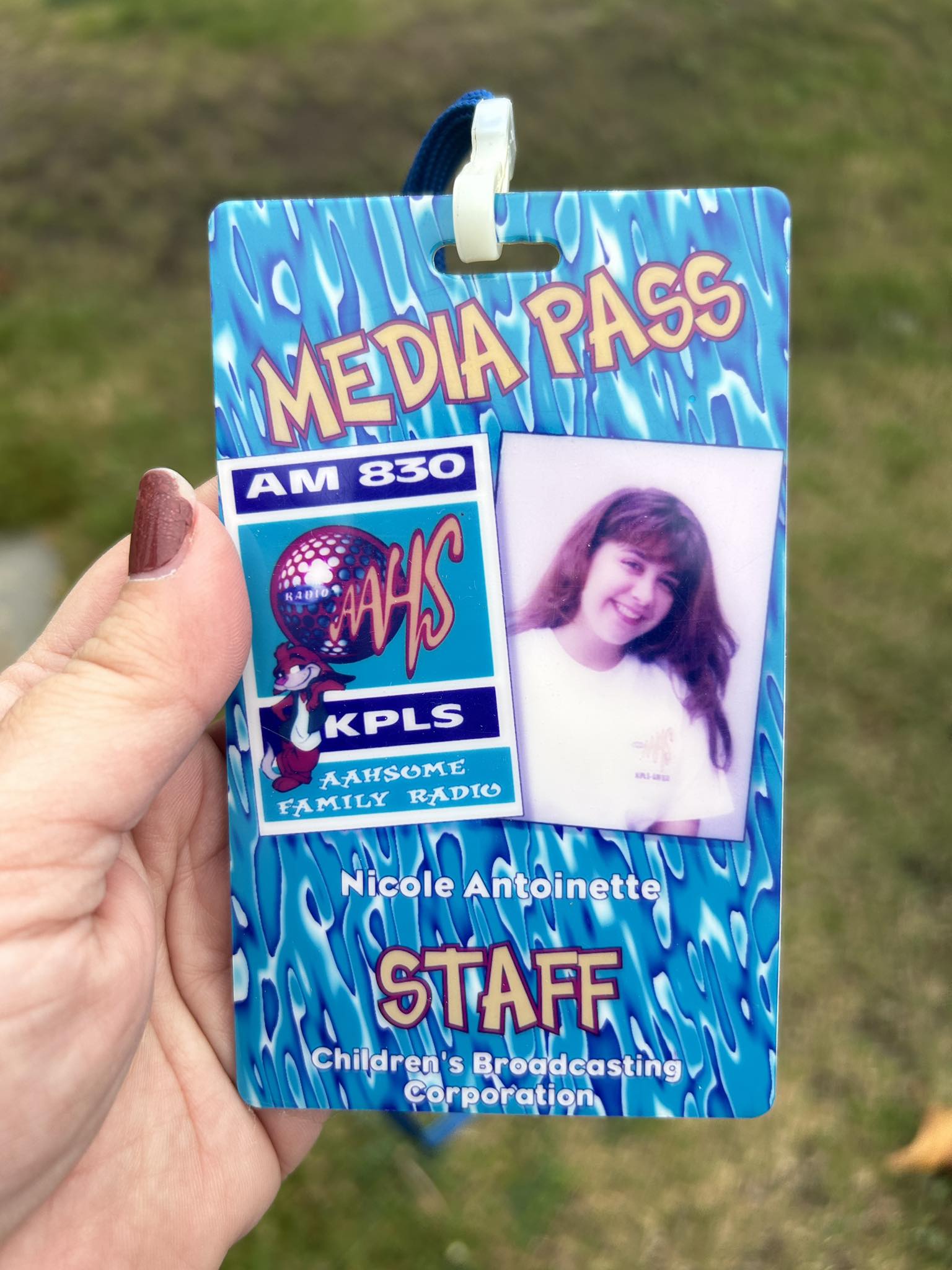 Nicole's Radio Aahs media pass