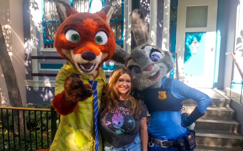 Nicole with Nick and Judy from Zootopia